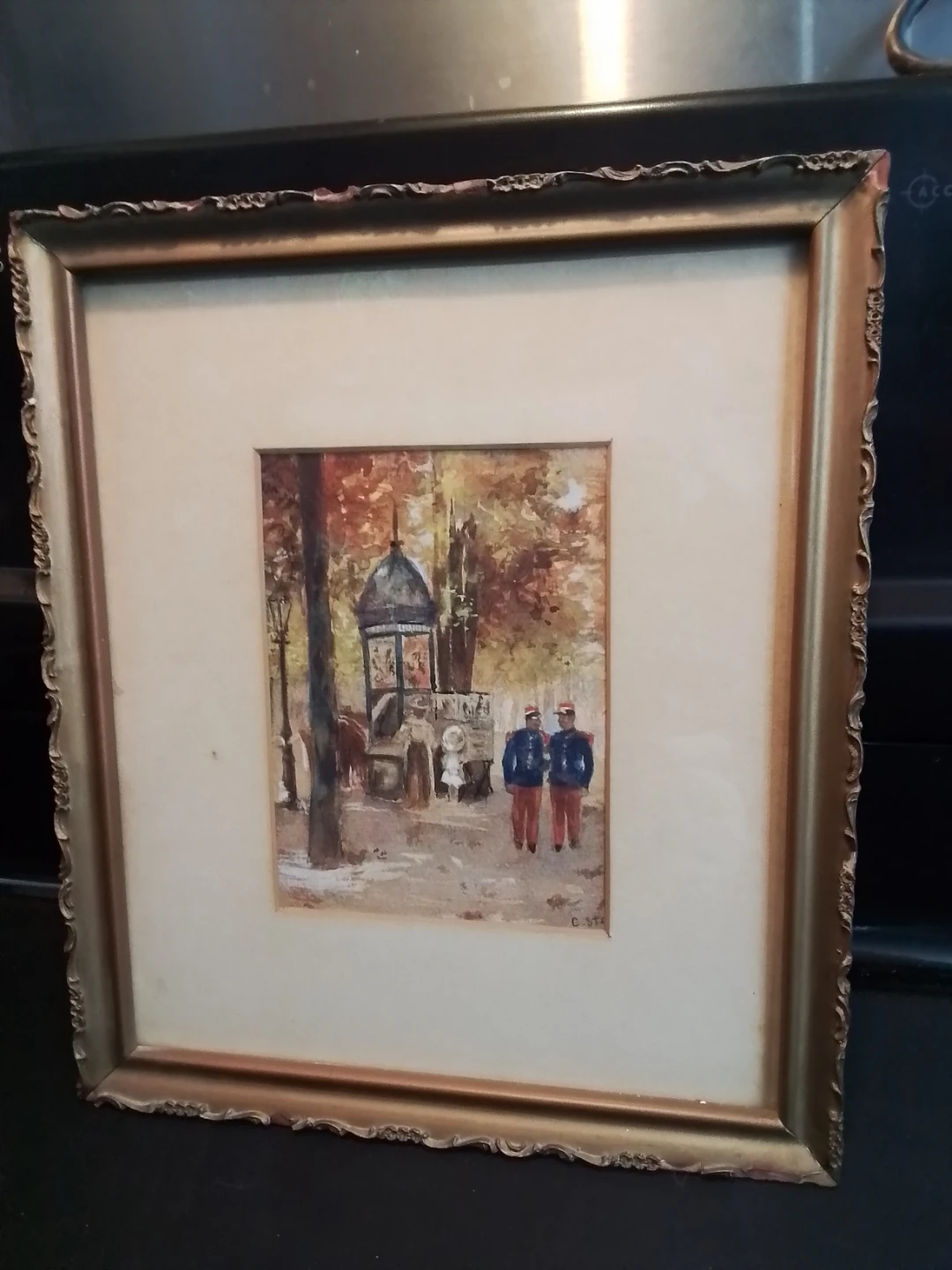 Charlote Clements Gendarmes Bois De Boulange Petite Watercolor