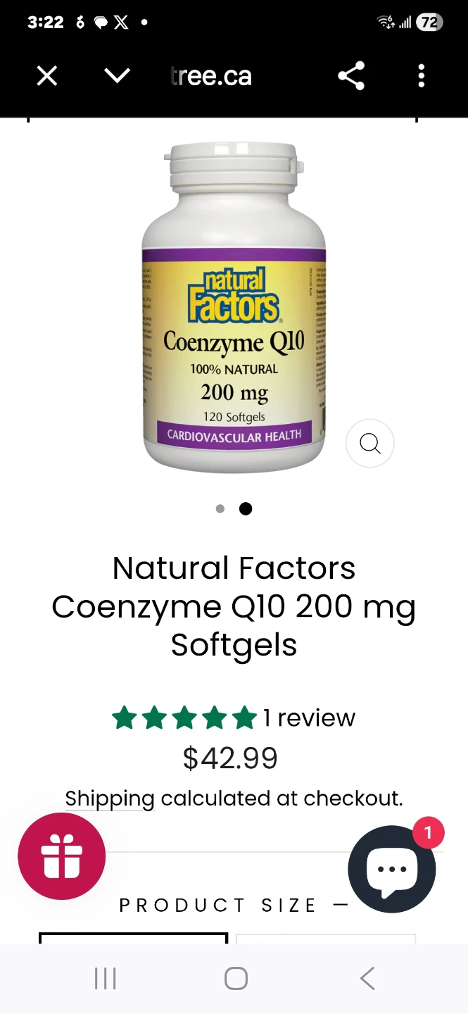 Natural Factors Coenzyme Q10 200 mg Softgels (120 count) - photo 2