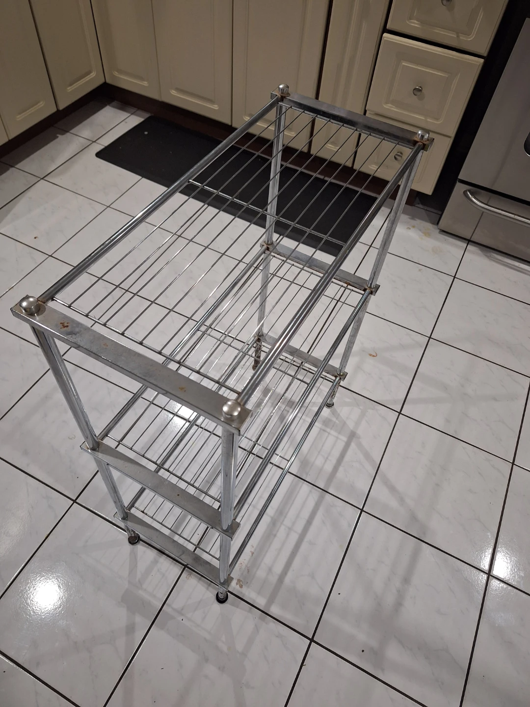 3-Tier Metal Wire Shelving Unit - photo 2