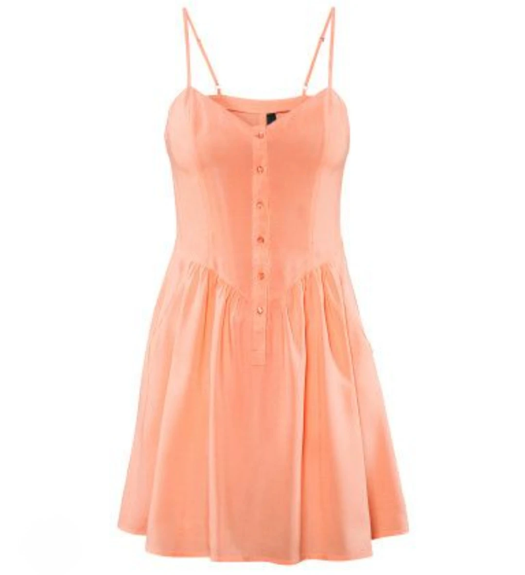 Divided by H&M Button-Front Mini Dress - Size 8