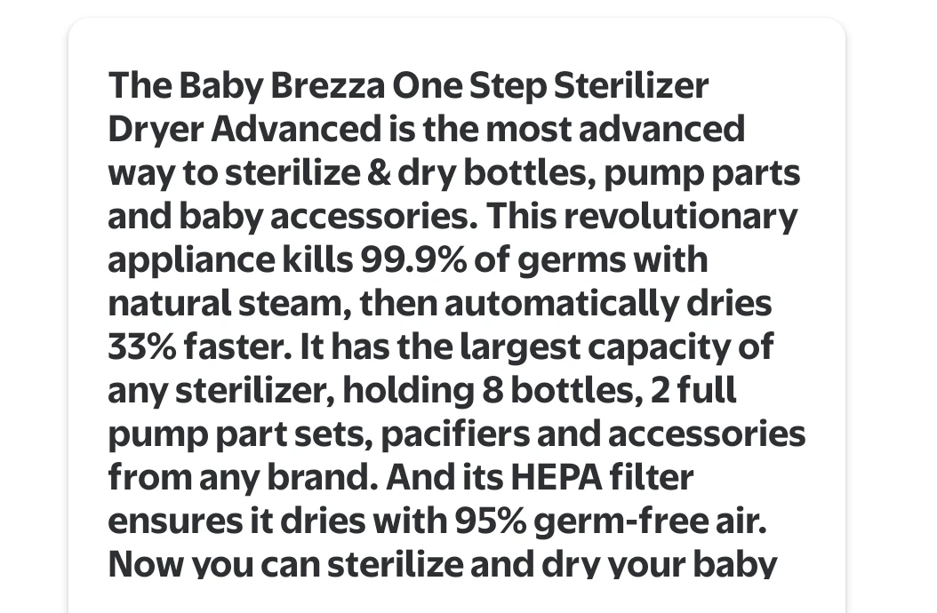 Baby Brezza One Step Sterilizer Dryer Advanced - photo 3