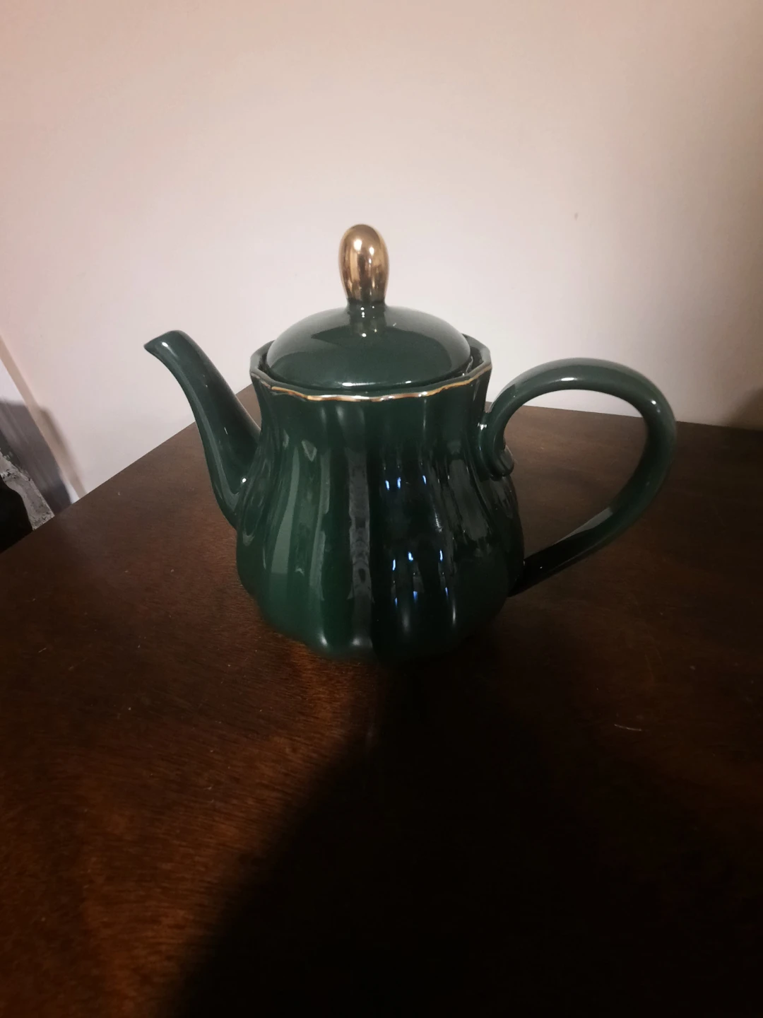 Teapot - Dark Green Ceramic - photo 2