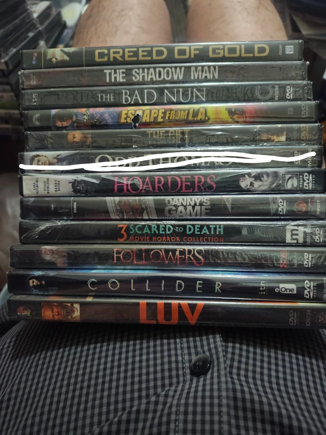 Lot of 12 DVDs: Creed of Gold, Shadow Man,