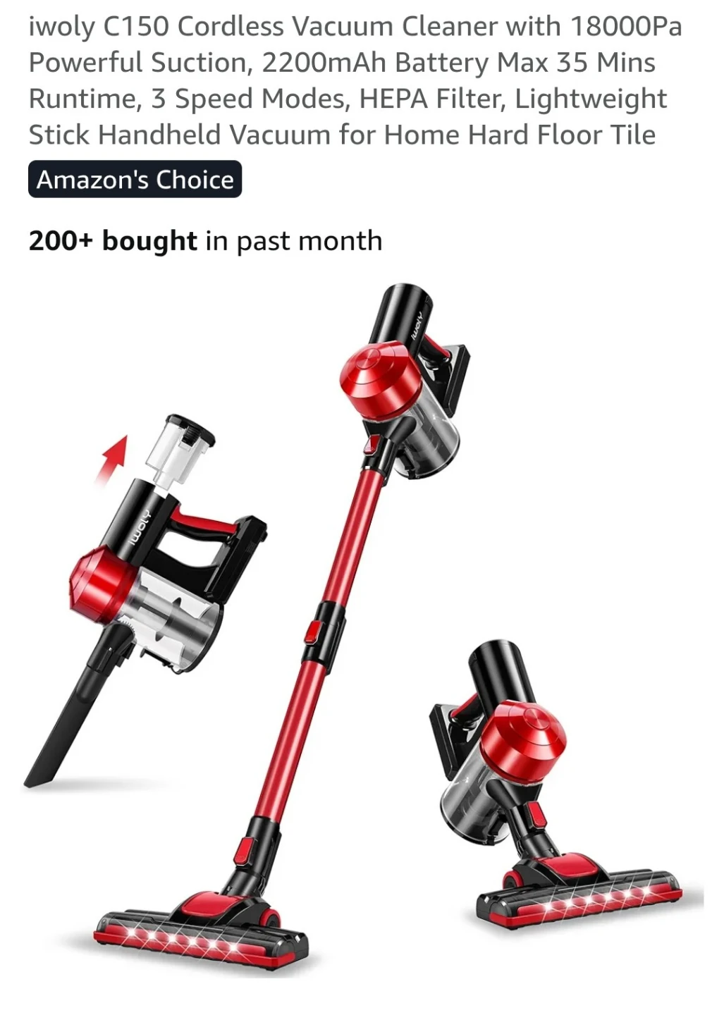 iwoly C150 Cordless Vacuum Cleaner