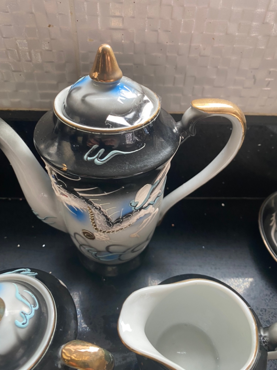 Vintage Dragon Tea Set
