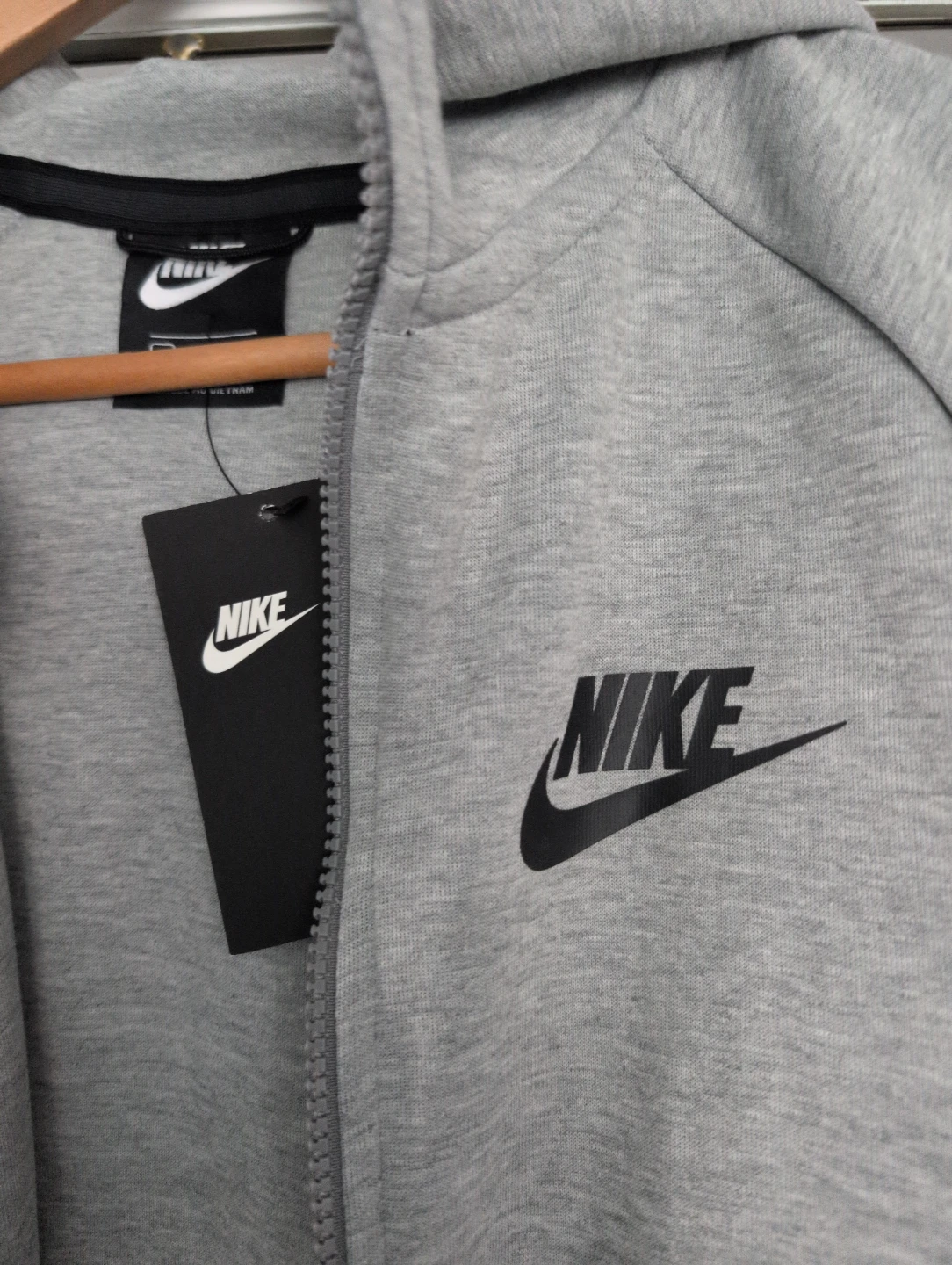 Nike Tech Fleece Full-Zip Hoodie - Grey, XL - photo 2