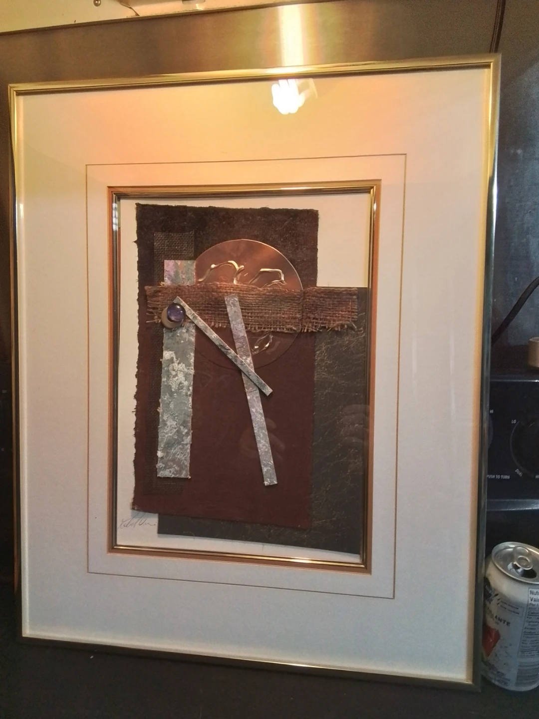 Canadian Framed Mixed Media on Paper Signed