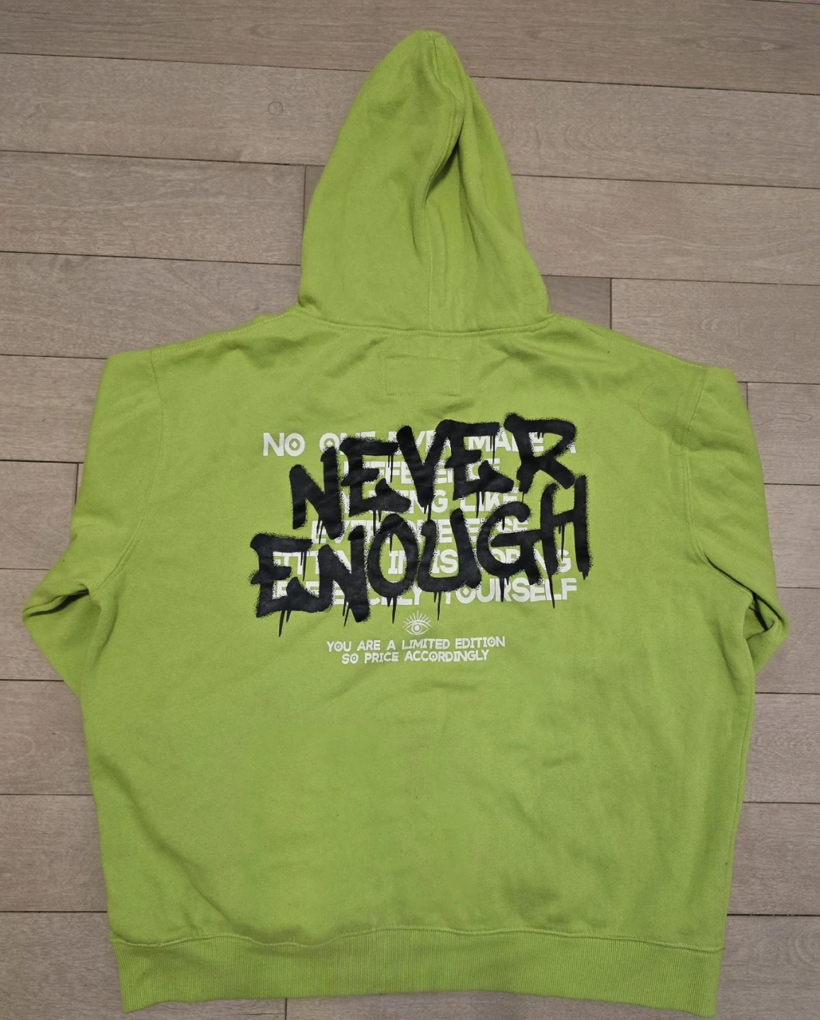 Urban Heritage Neon Lime Graphic Hoodie - Size XL - photo 2