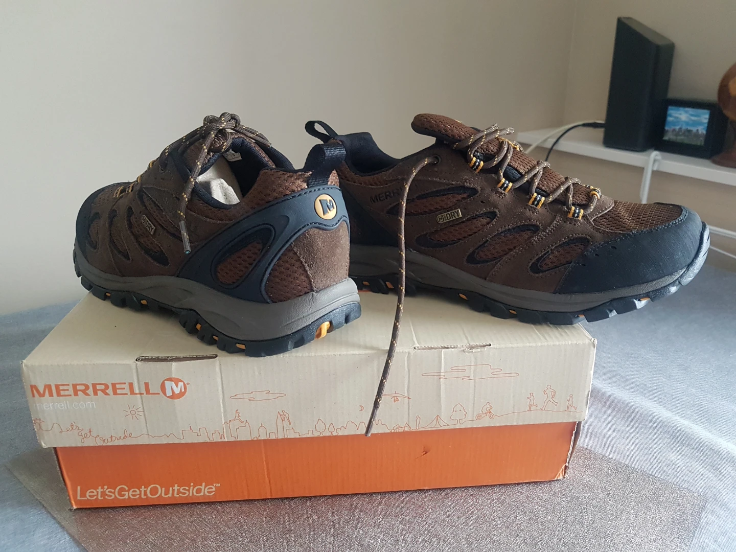 Merrell Men's Waterproof Hiking Shoes - Brown