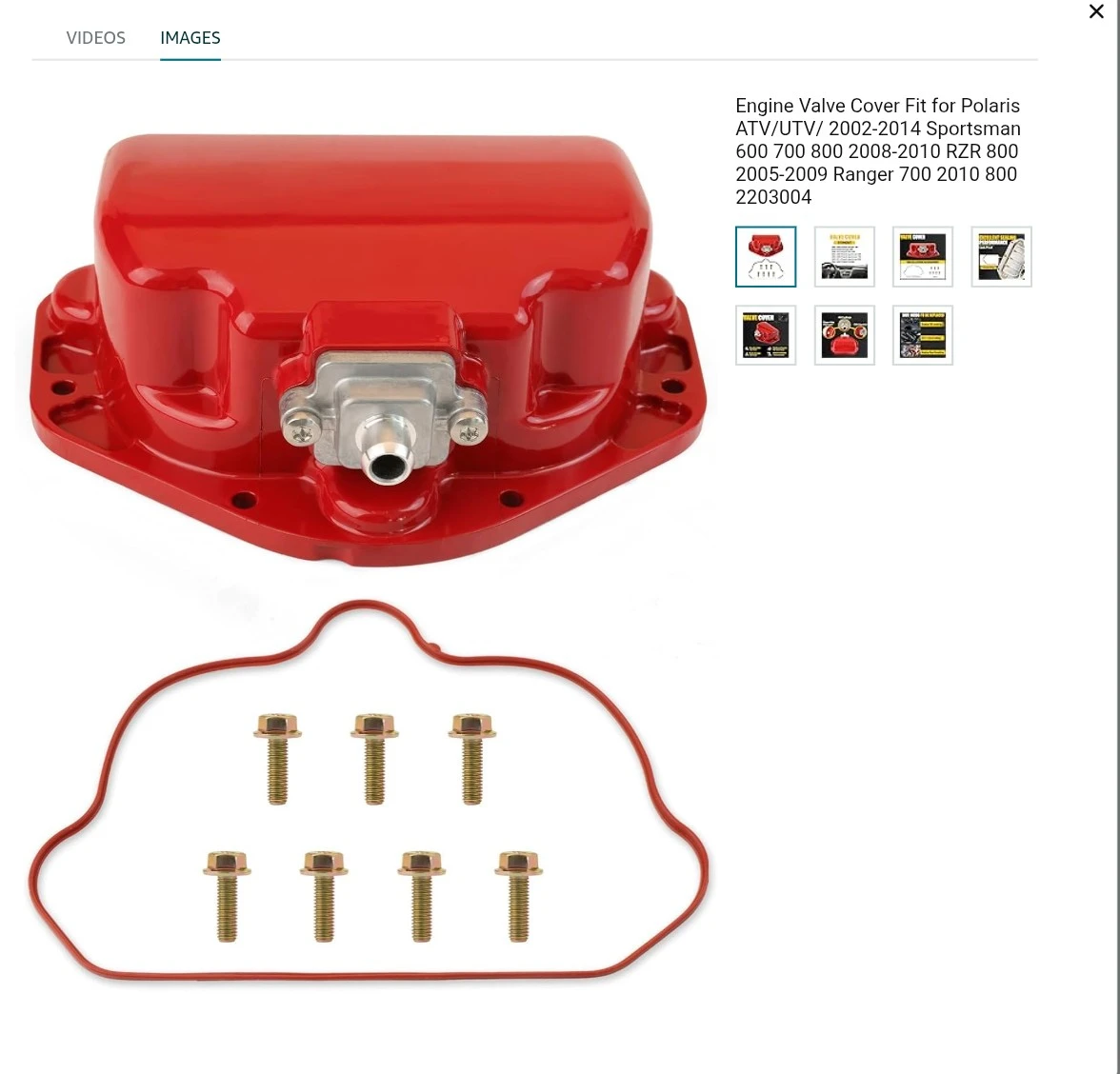 Red Engine Valve Cover for Polaris ATV/UTV