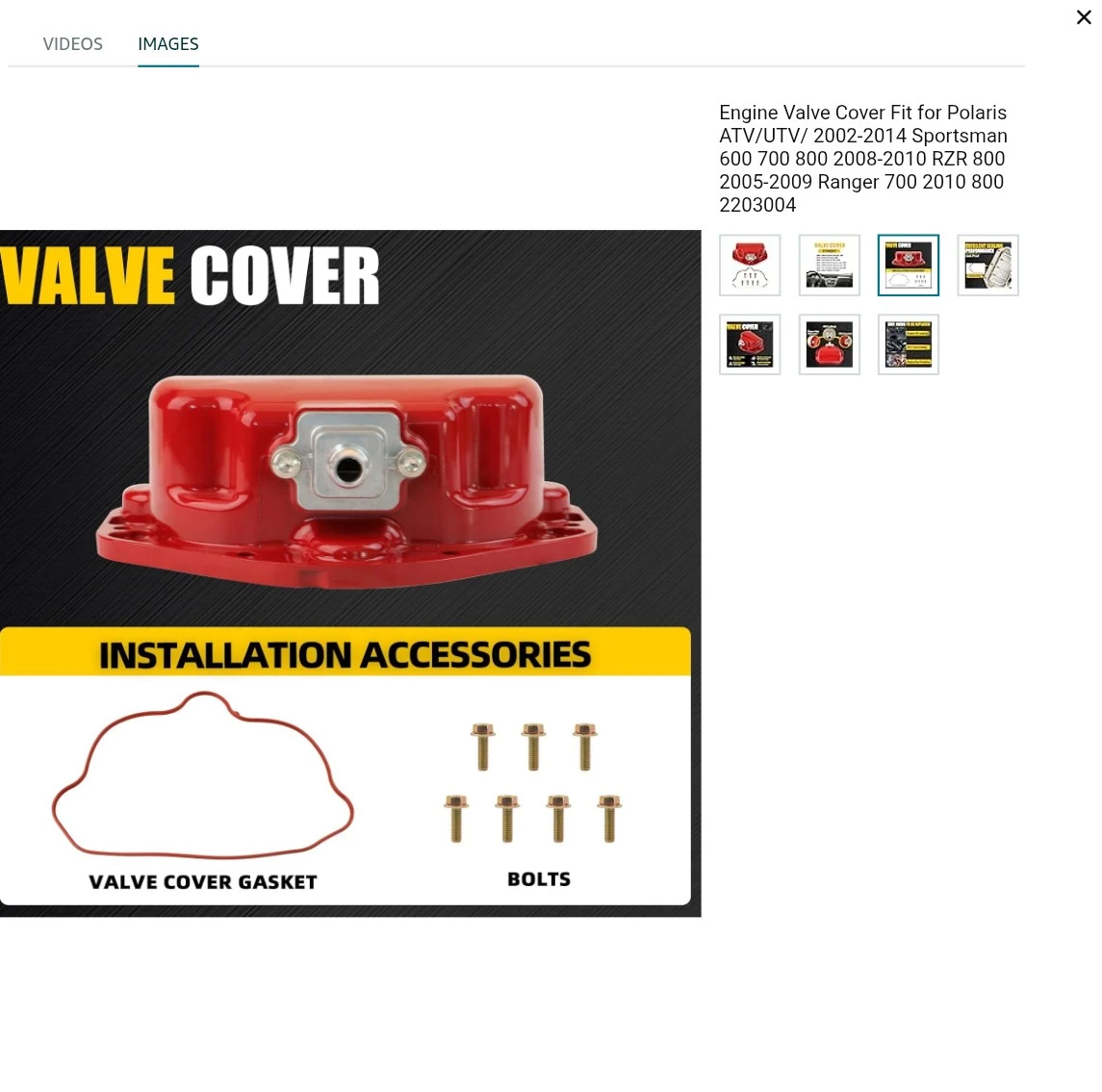 Red Engine Valve Cover for Polaris ATV/UTV - photo 2