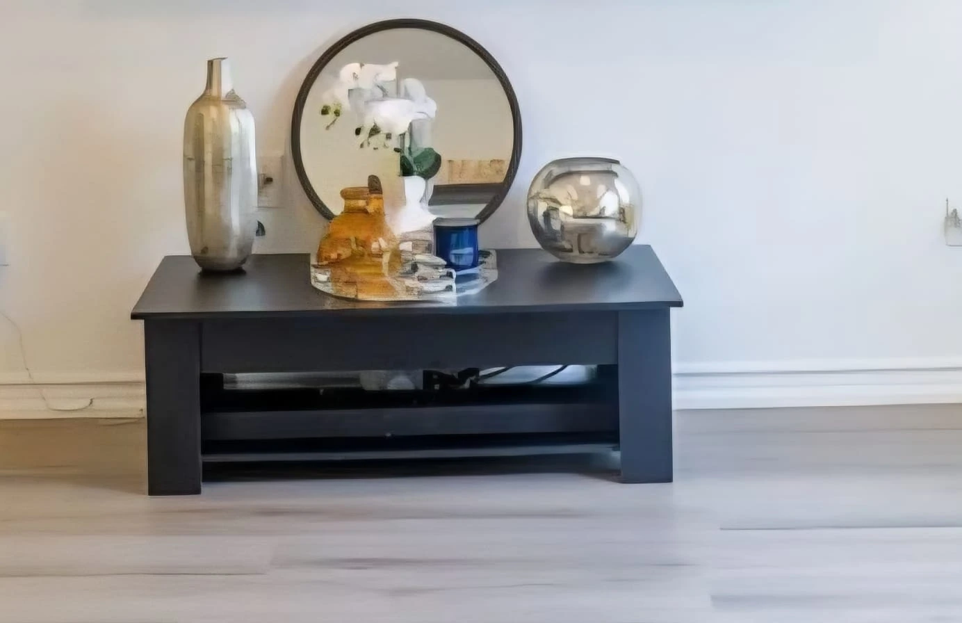 Black Lift Top Coffee Table with Storage