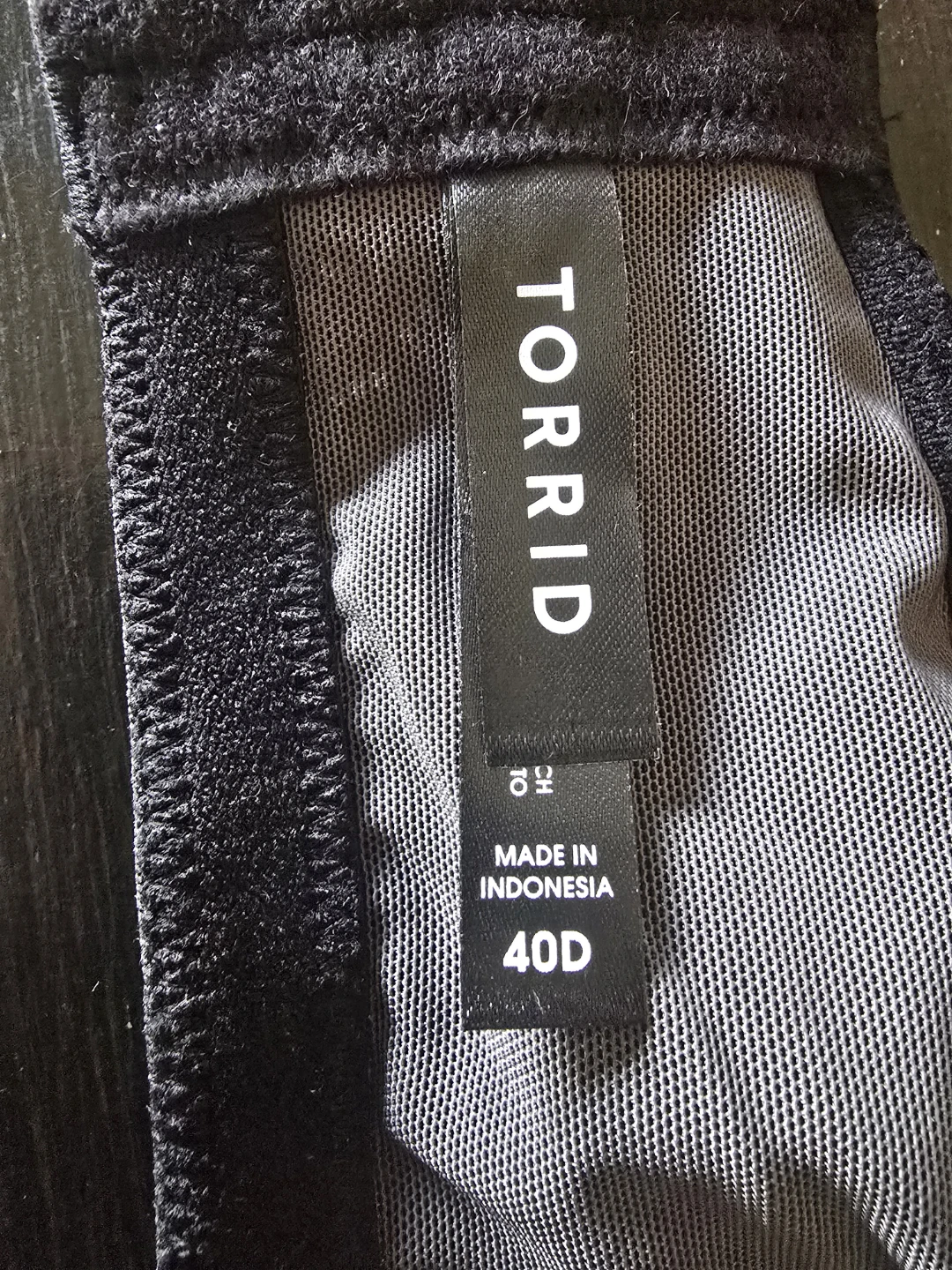 Torrid Black Lace Bra 40D - photo 2