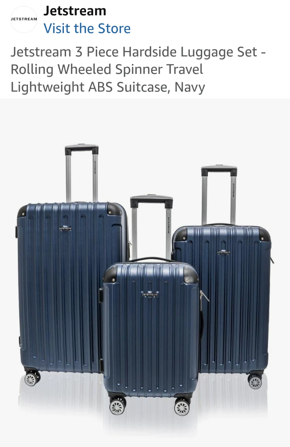 Brand New - Jetstream 3 Piece Hardside Luggage Set - photo 3
