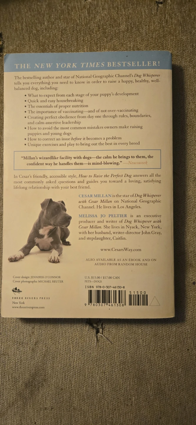 Cesar Milan dog training book - photo 2