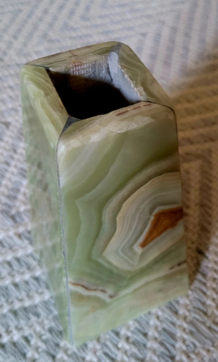 Green Onyx Stone Vase - photo 2