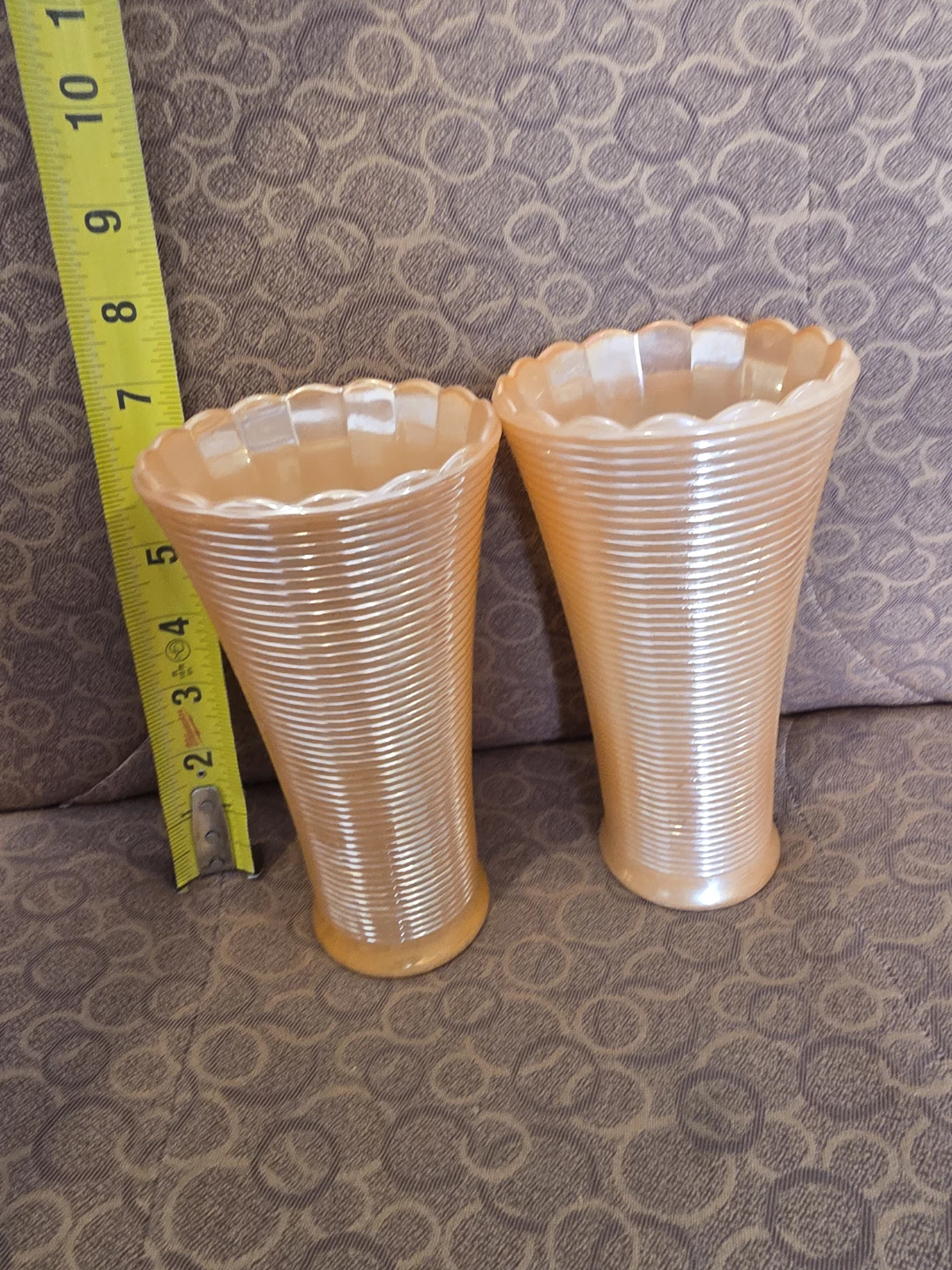 Fire Peach Kings Vase