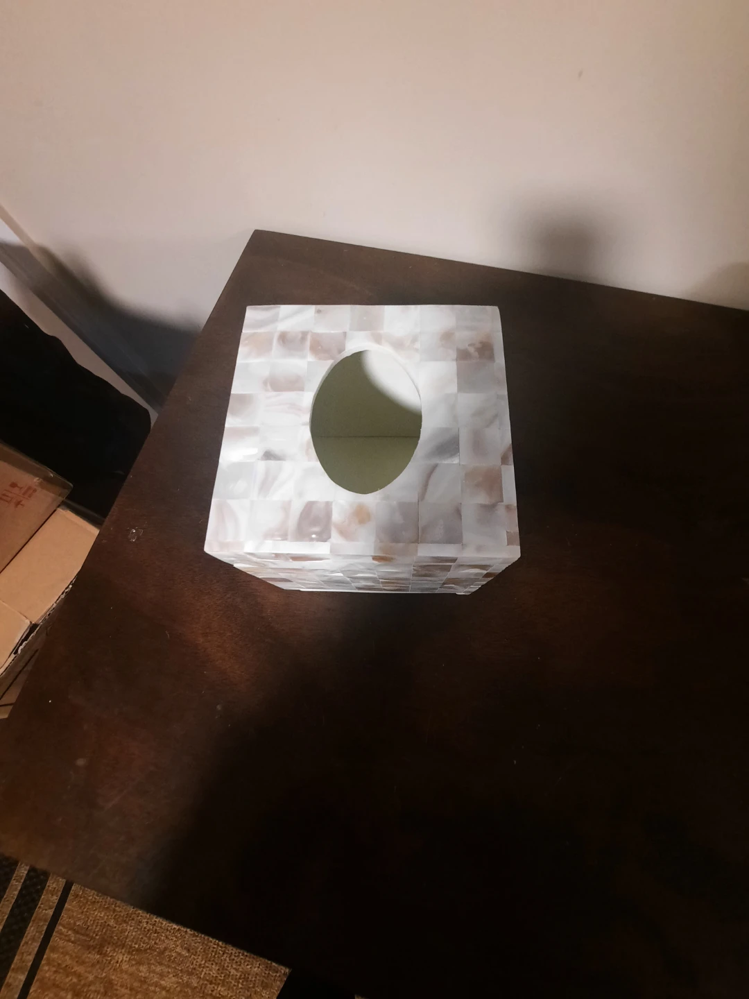 Tissue Box Cover, Mother of pearl design - photo 2