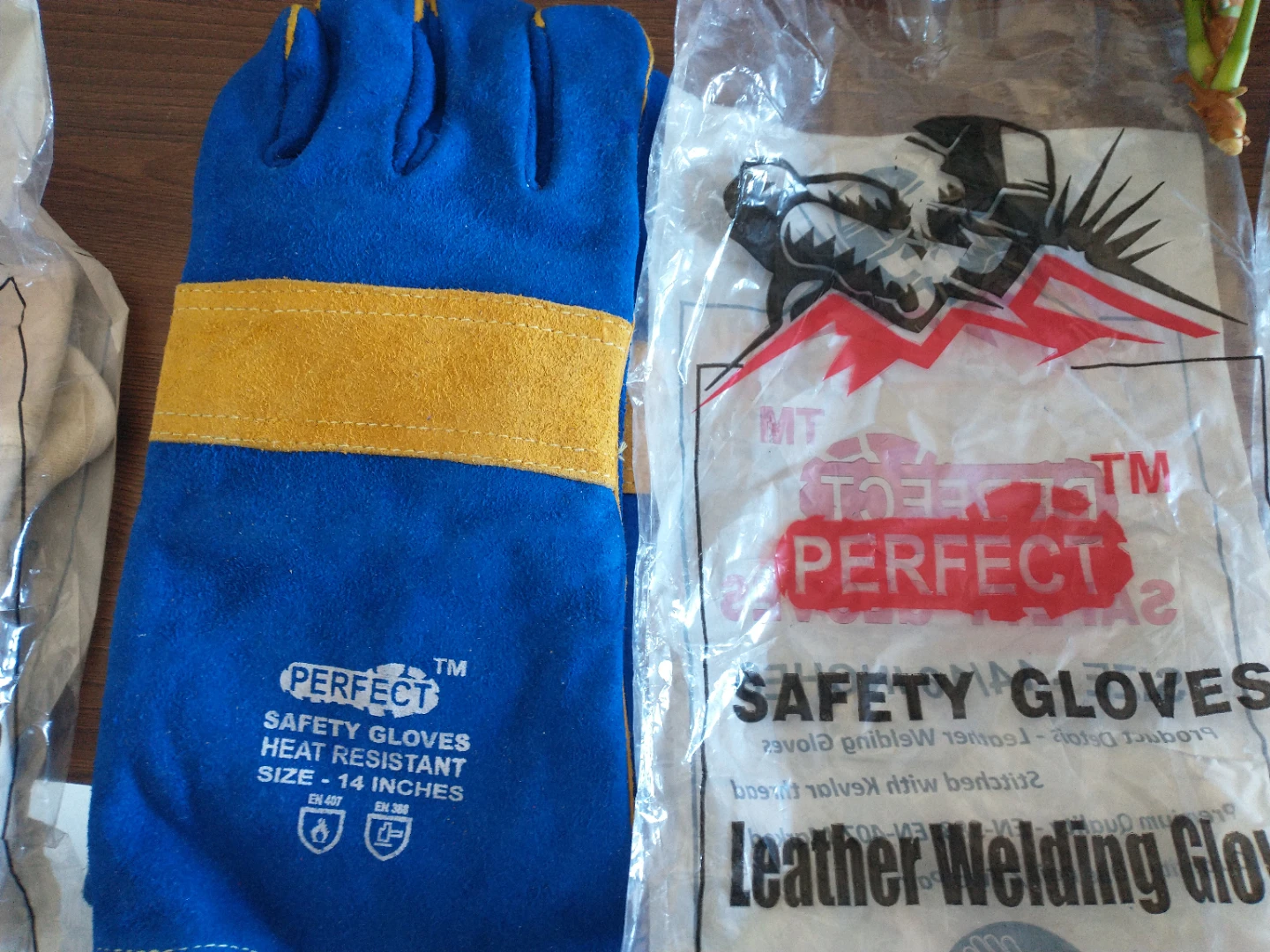 PERFECT Safety Gloves Leather Welding Gloves - photo 3