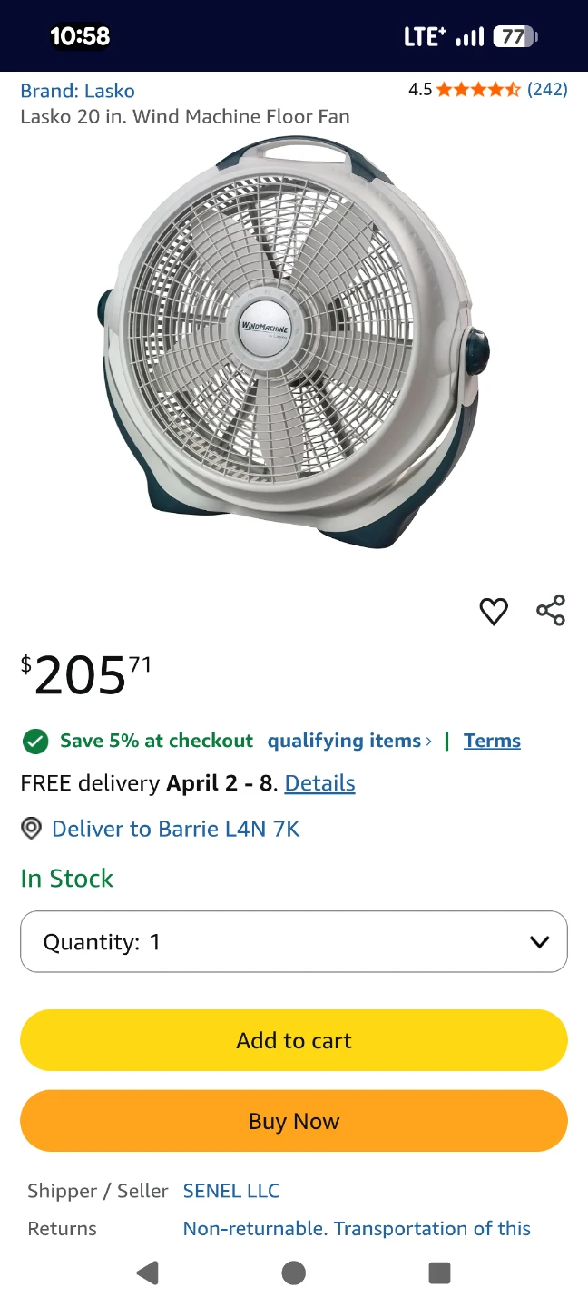 Lasko Wind Machine 20" Floor Fan - photo 5