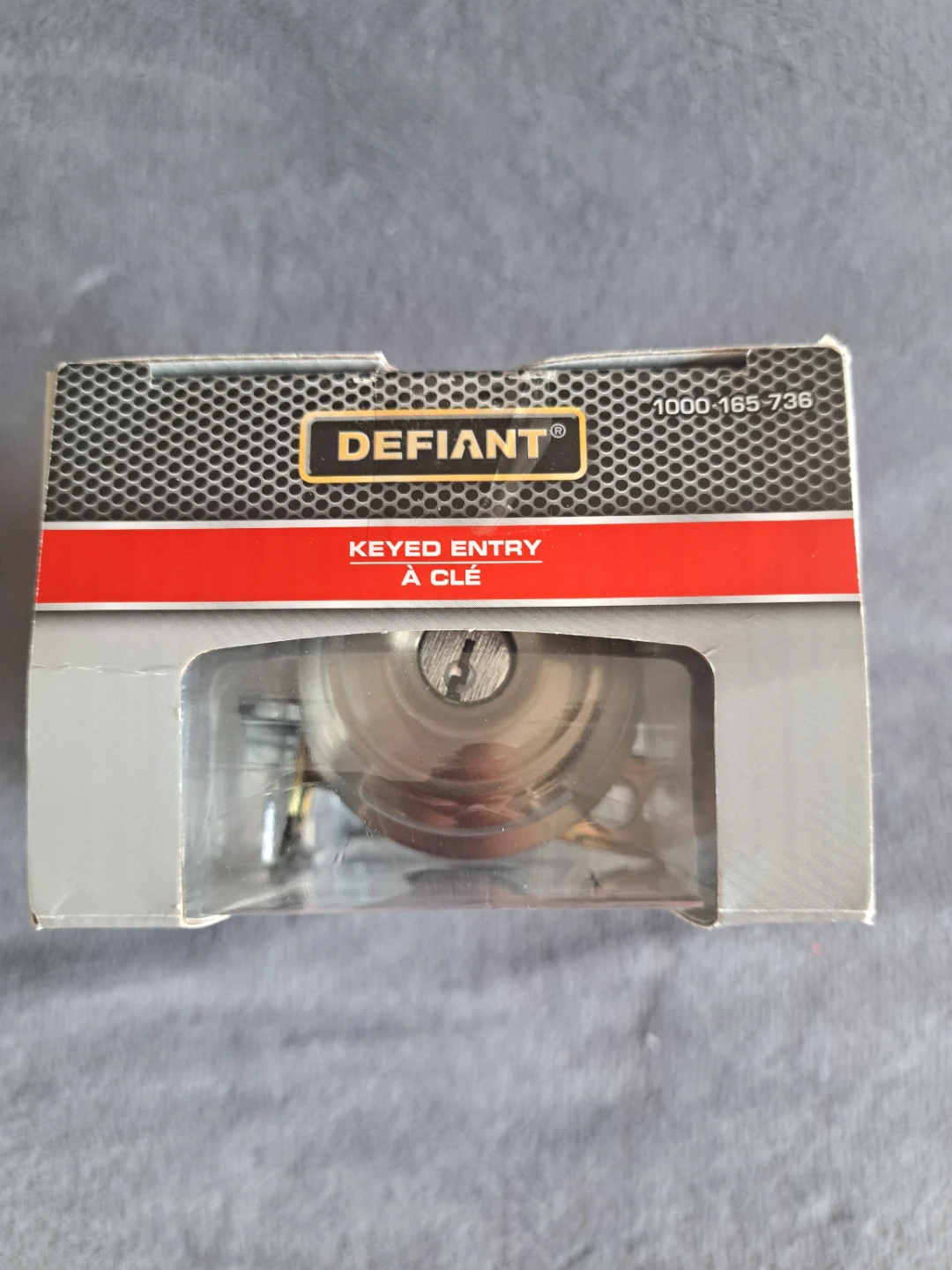 Defiant Saturn Keyed Entry Door Knob - Satin Nickel - photo 5