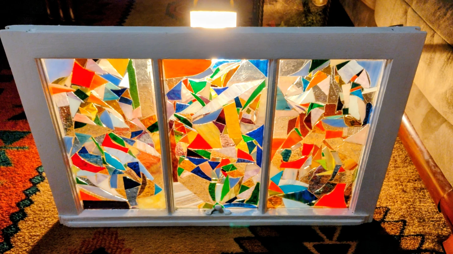 Mosaic Glass Window Panel Art - photo 5