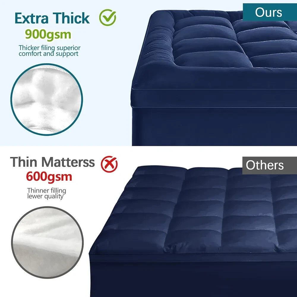 New Twin Mattress Protector, Breathable Noiseless Mattress Cover - photo 3