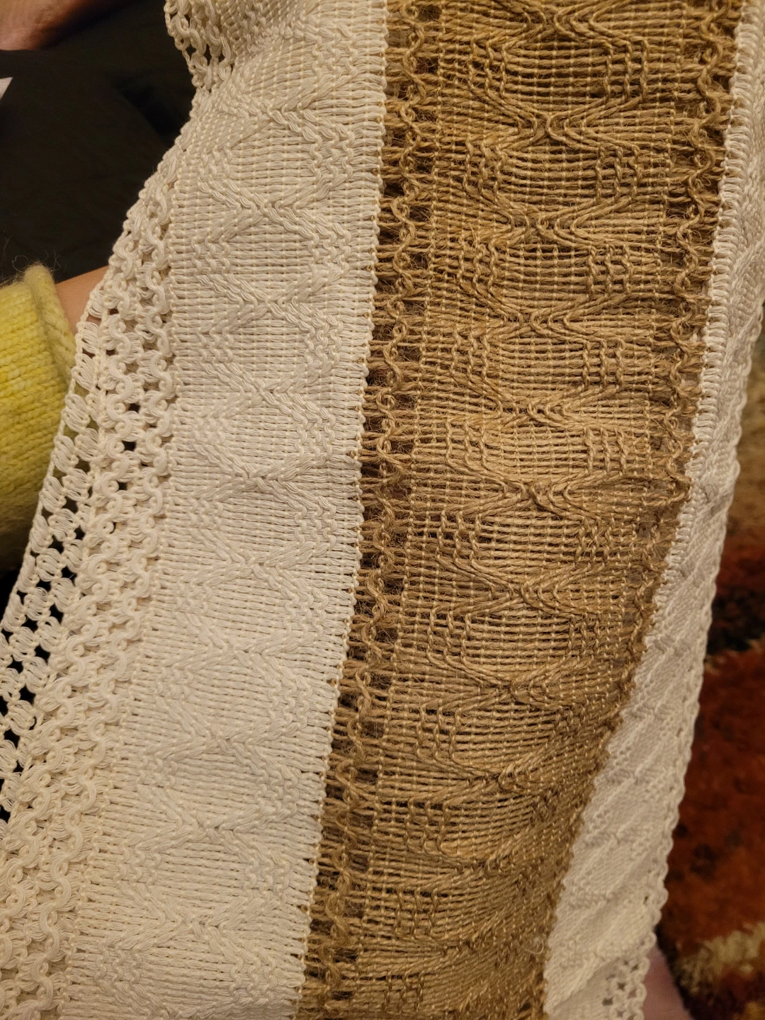 BRAND NEW - Woven Table Runner with Fringe - photo 2