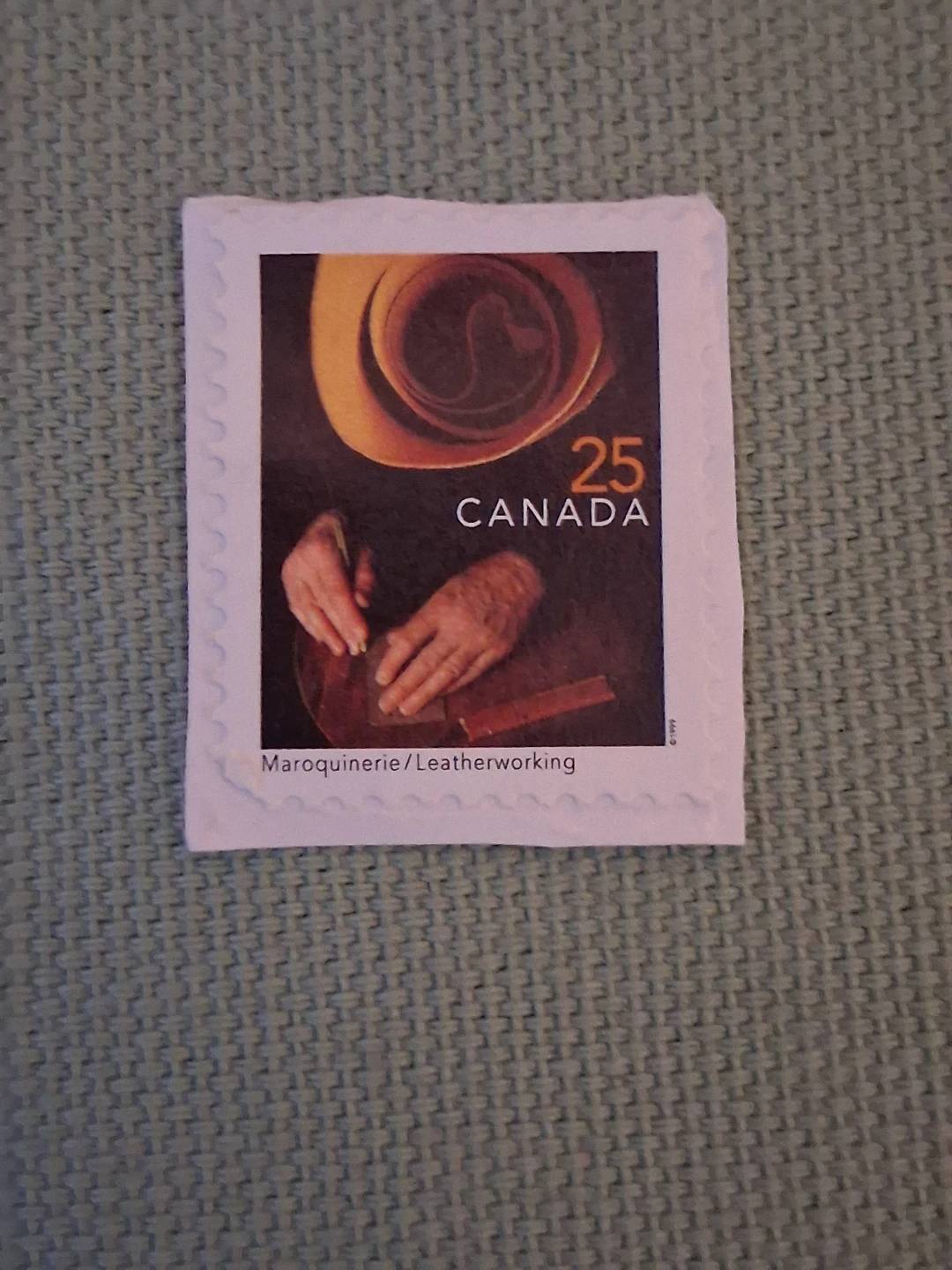 1999 Canadian Leatherworking 25-cent stamp