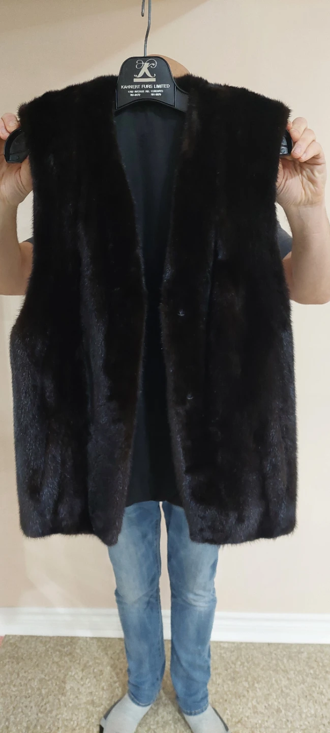 Kanhert Furs Limited Women's Dark Brown Mink Fur Vest