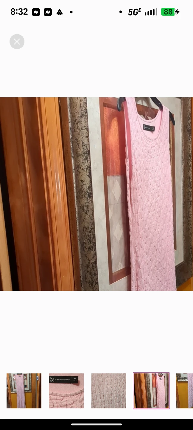 New York & Company Pink Textured Maxi Dress - photo 4