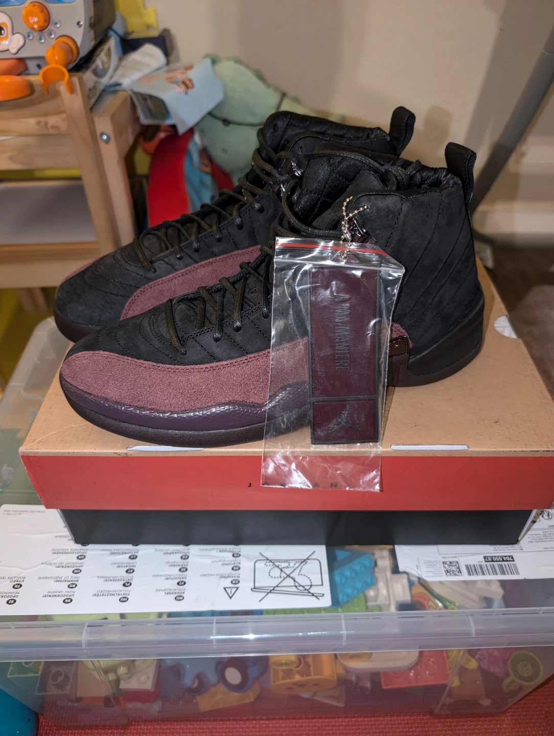 Jordan 12 Retro A Ma Maniére "Black Burgundy" - photo 3