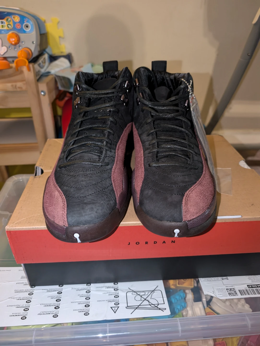 Jordan 12 Retro A Ma Maniére "Black Burgundy" - photo 4