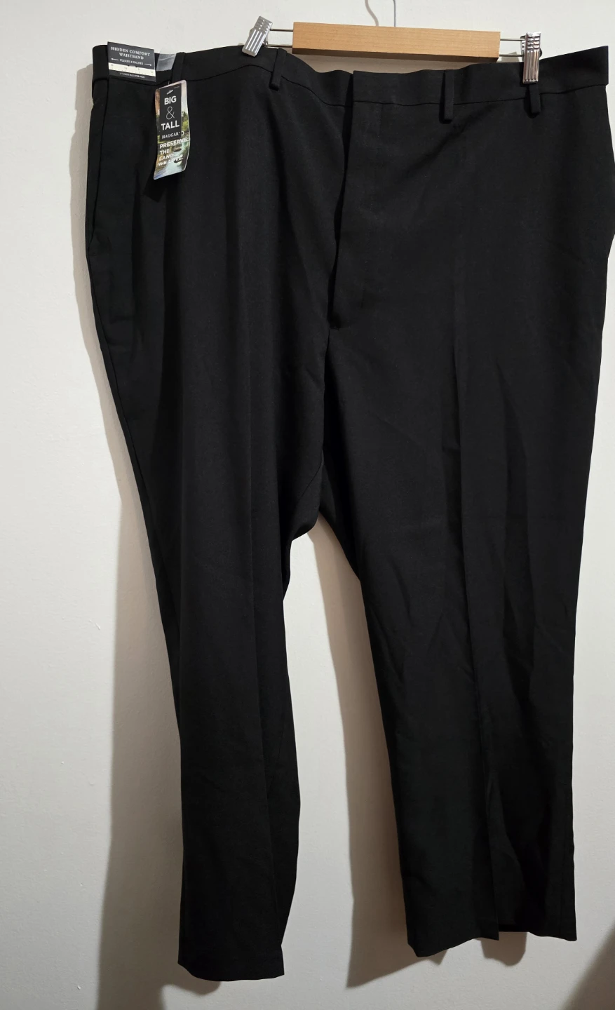 Haggar Premium Comfort Dress Pants - Black - 48x29 -