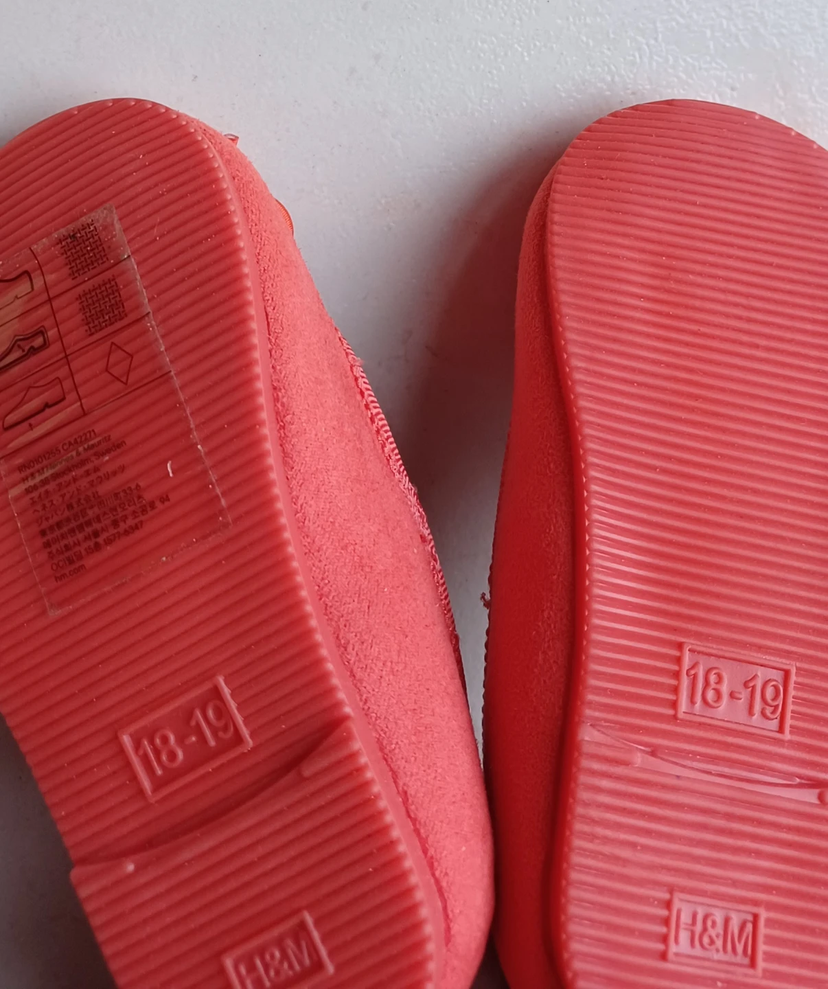 H&M Baby Girls Ballet Flats Size 18/19 Coral - photo 5