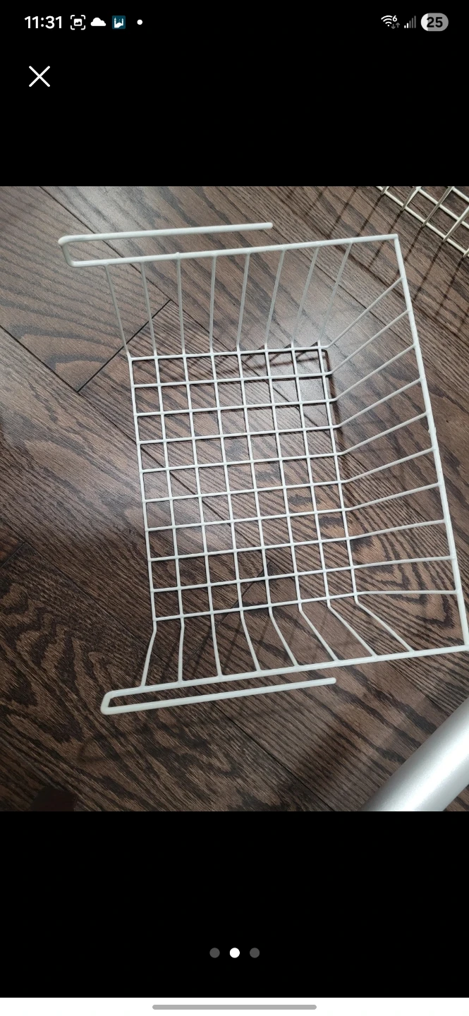 White Wire Storage Basket