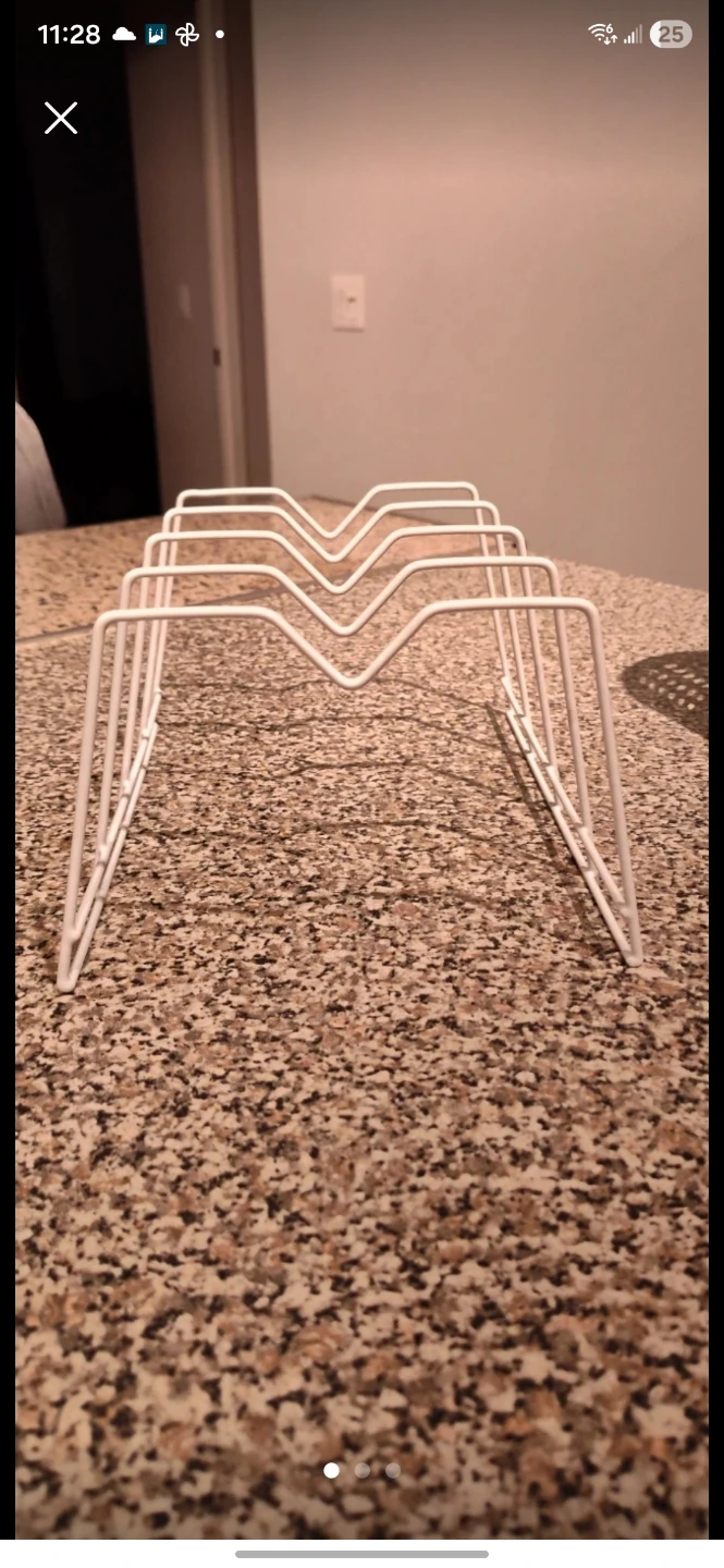 White Wire Storage Basket - photo 3