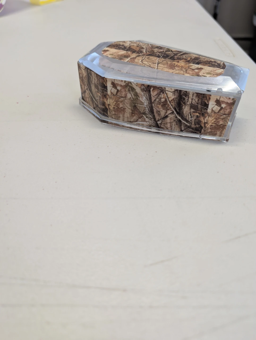 Coffin-shaped storage box with camouflage design - photo 3