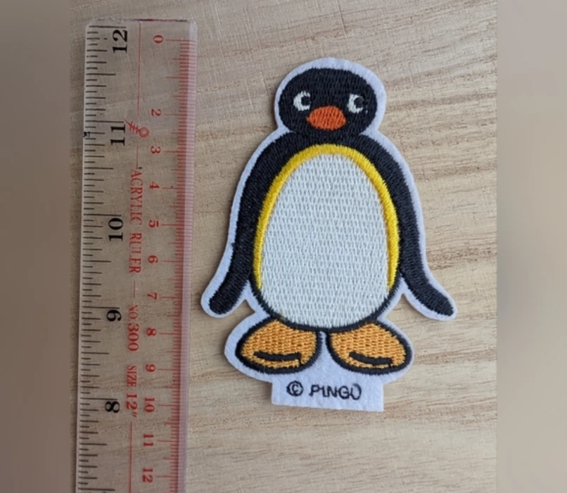 Pingu Embroidered Patch with Skis $8 each - photo 2