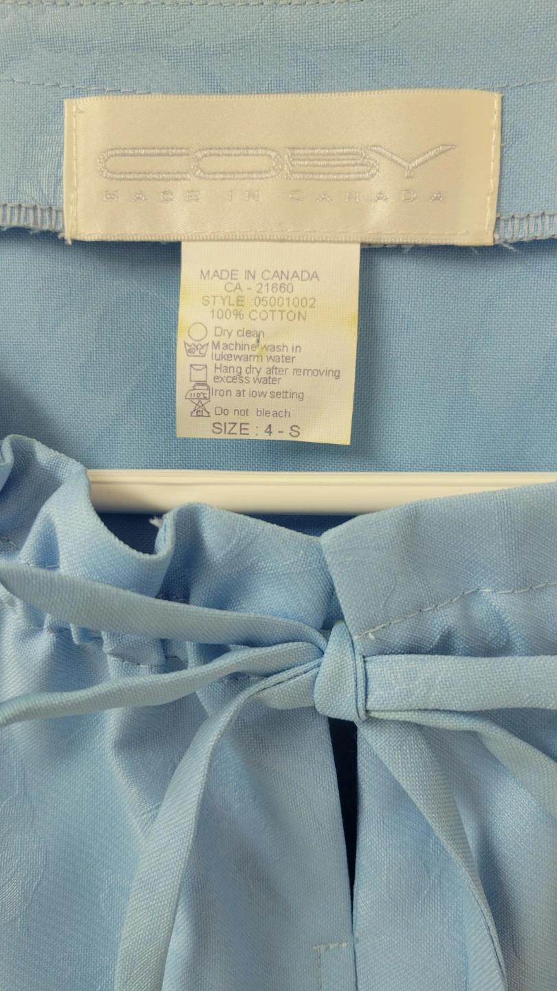 COBY Blue Cotton Dress and Cardigan Set Size S - photo 4