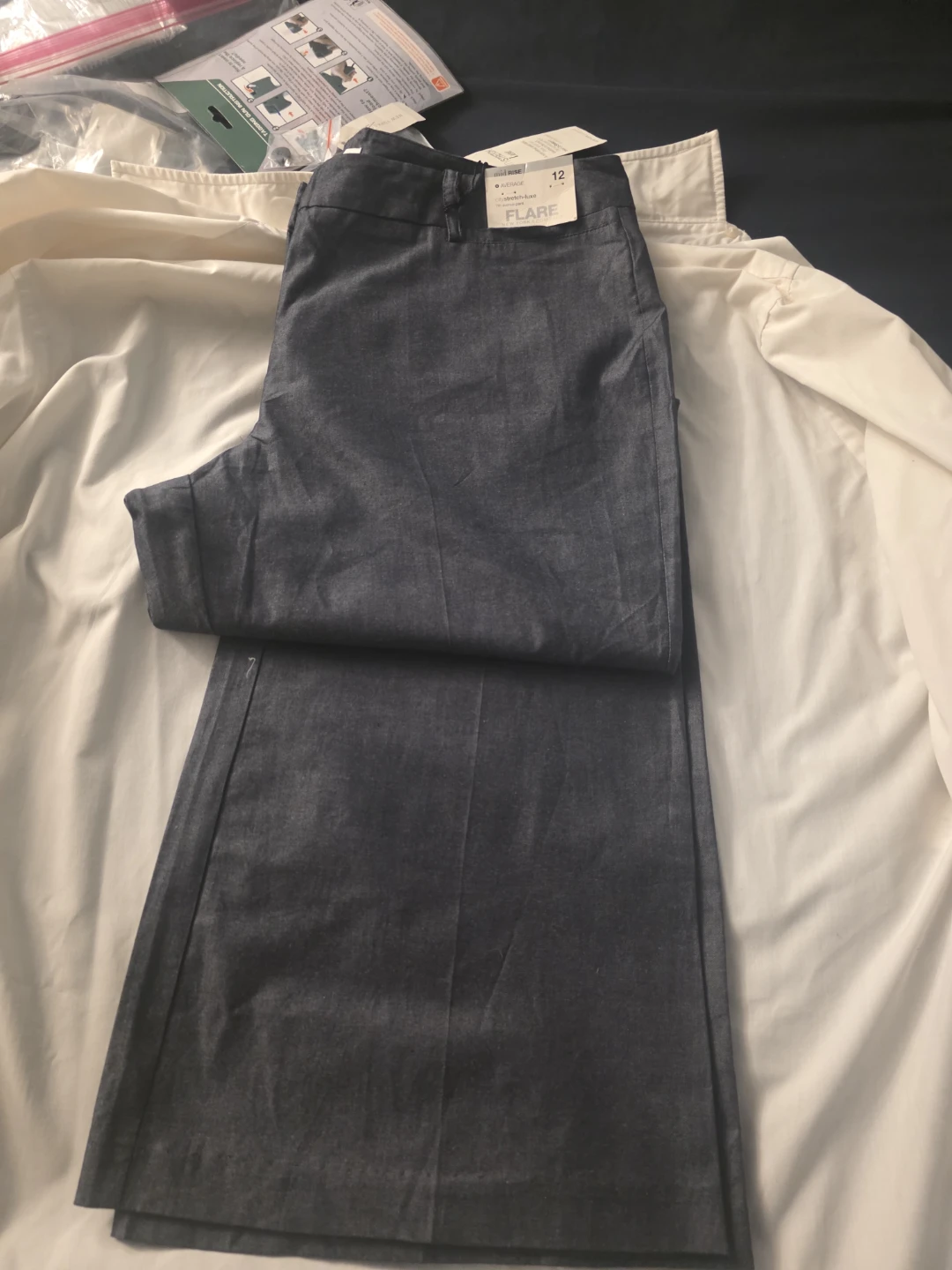 New York & Company City Stretch Luxe Flare Pants Size 12