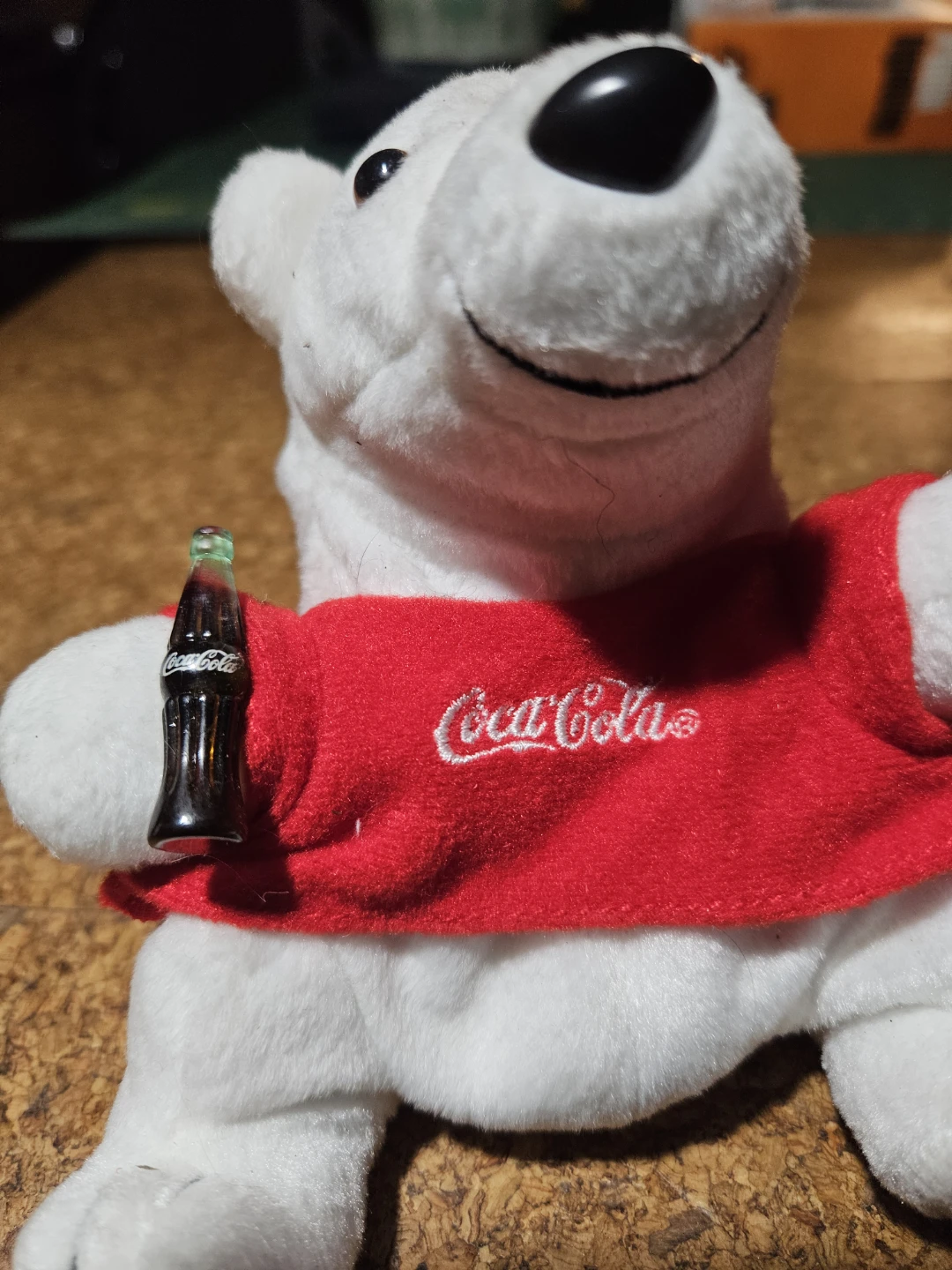 Coca-Cola Polar Bear Plush Toy with Mini Bottle - photo 2