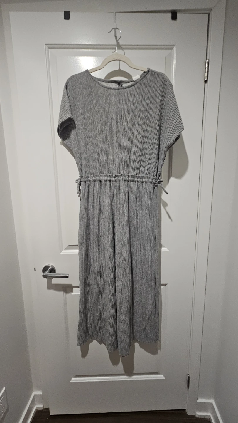 Grey Pleated Jumpsuit, Size 10 (Medium to Large) - photo 4