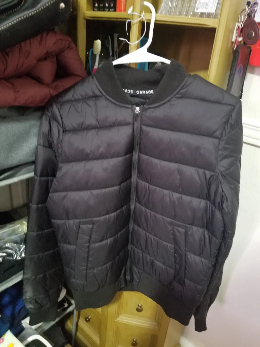 Garage Black Puffer Bomber Jacket - photo 5