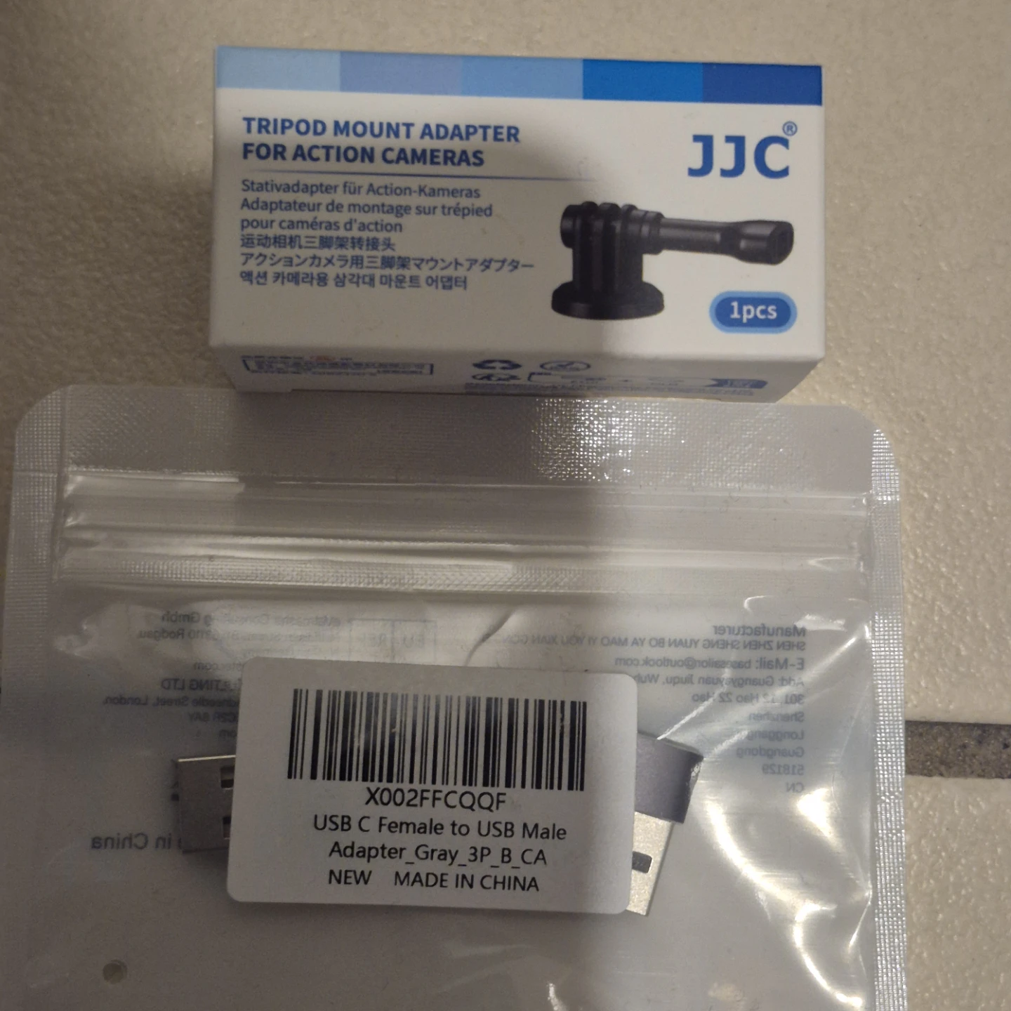 JJC Tripod Mount Adapter for Action Cameras