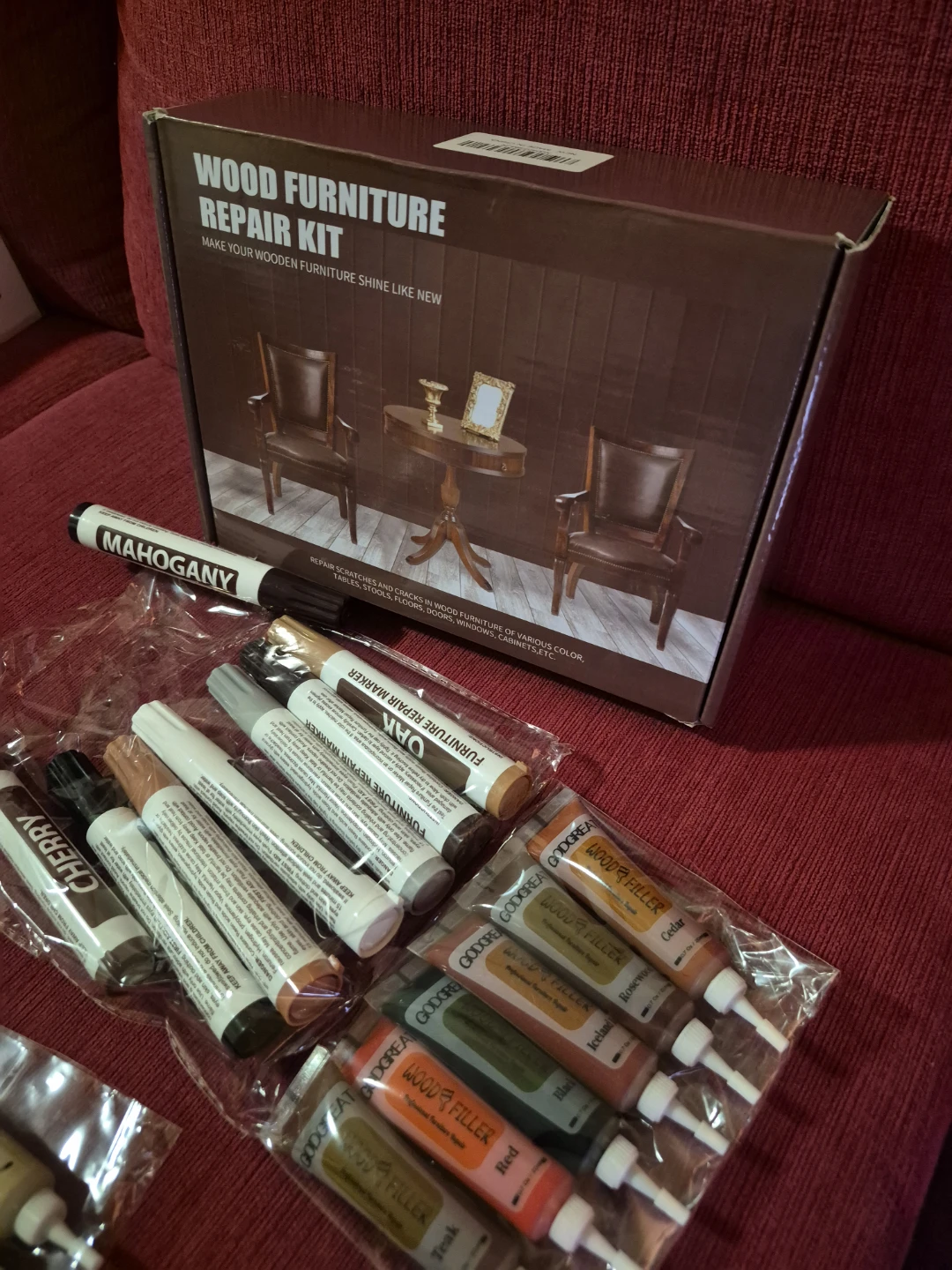 🥕Wood Furniture Repair Kit with Fillers and Markers - photo 2