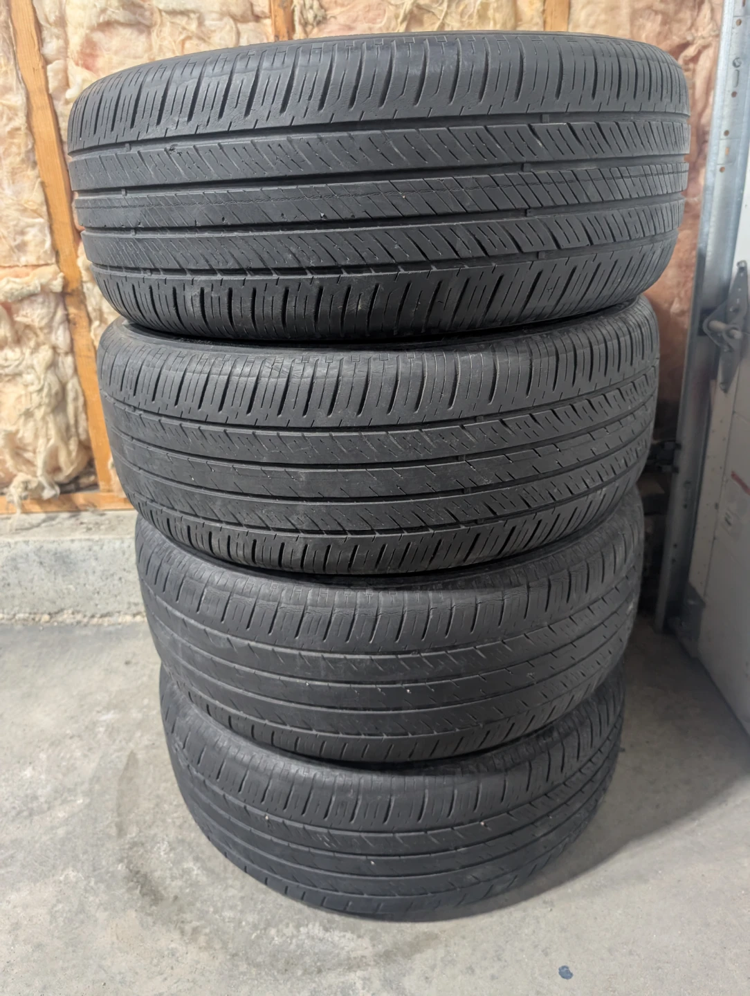 (4)-215/55R16 All Season Tires On Steel rims 2017 Honda Civic - photo 5