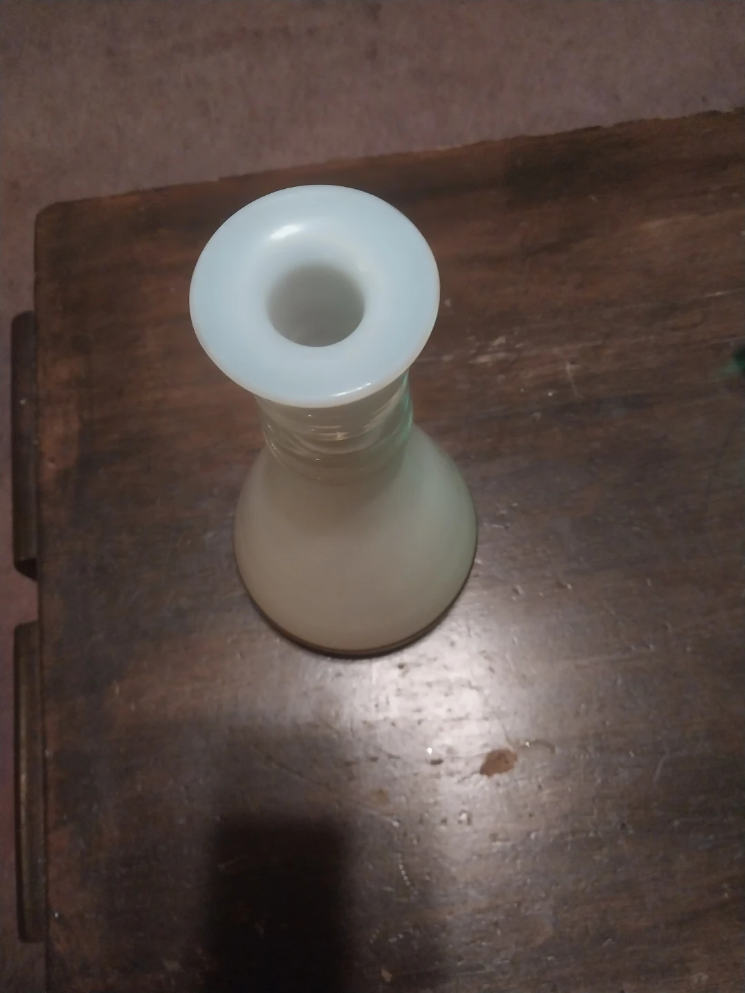 Opaque White Glass Bud Vase - photo 2