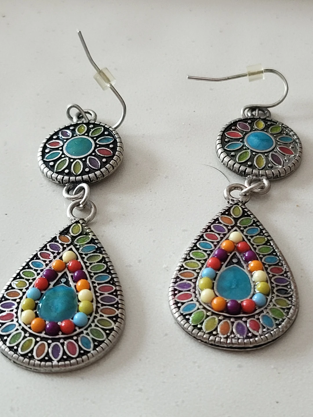 Assorted Dangle Earrings - Feather, Chili Pepper, and Tribal - photo 3
