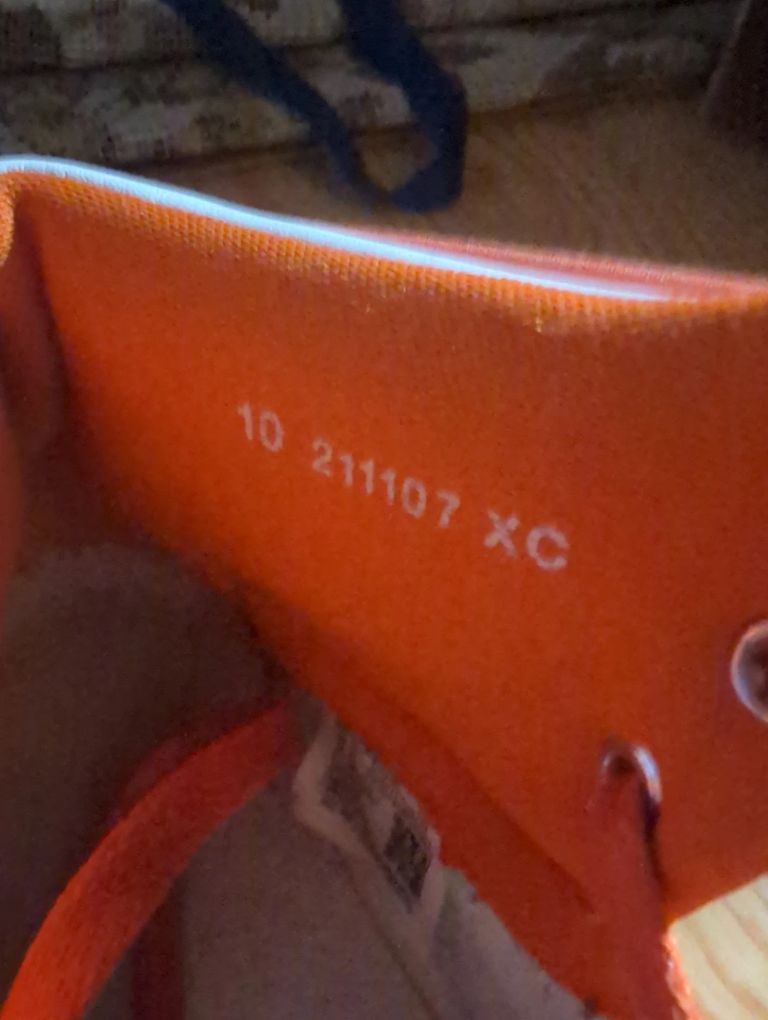 Air Jordan 1 High Sneakers - Orange & White - photo 3